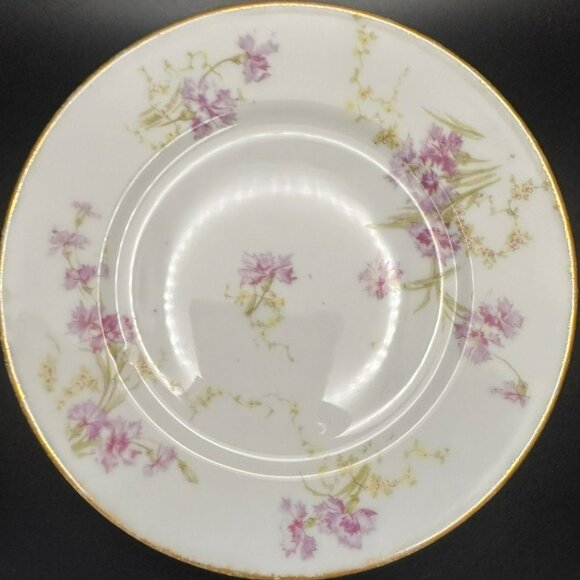 Antique Theodore Haviland Limoges France Antique Pink Floral 6.5" Plates c1903 - Picture 9 of 15